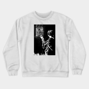 Woman and bird Crewneck Sweatshirt